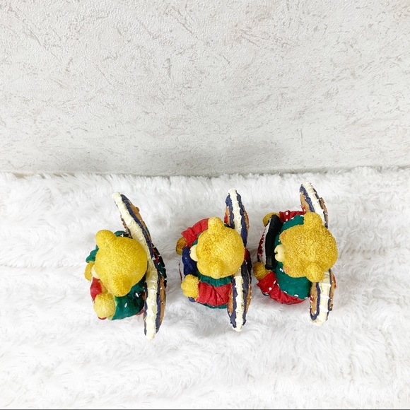 Vintage Dolgencorp joy angel Christmas bear figures patchwork holiday - Picture 8 of 13